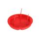 Signal-Deckel f�r 60mm Unterputz-Dosen, Putzdeckel rot