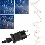 LED Draht-Lichterkette extra dicht, mit Timer, 8-Effekte mit Netzteil 230V Betrieb, Außen & Innen