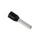 100 Aderendhlsen schwarz isoliert 1,5mm, Lnge 8mm