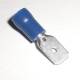 20 Flachstecker 6,3x0,8mm BLAU fr 1,5-2,5mm Kabel
