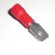 100 Flachstecker 4,8x0,8mm ROT fr 0,5-1,5mm Kabel