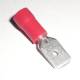 20 Flachstecker 6,3x0,8mm ROT fr 0,5-1,5mm Kabel