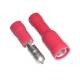 10 Paar Rundsteckverbinder in ROT fr Kabel 0,5-1,5mm Rundsteckerhlse & Rundstecker