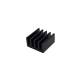 mini LED Khlkrper ca. 8,9x8,8mm fr SMD & Leds / Alu Aluminum Heatsink schwarz eloxiert