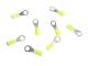 10 RingKabelschuhe gelb M-4 f�r 0,1-0,5mm� Kabel