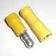 10 Paar Rundsteckverbinder in GELB fr Kabel 4,0-6,0mm Rundsteckerhlse & Rundstecker