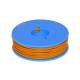 10 Meter flexible Litze / Kabel ORANGE 0,25mm