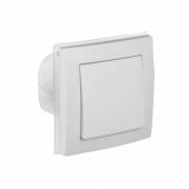 FLAIR Außen Wechsel-Schalter IP44 weiß Schraubanschluss mit Rahmen 250V~ 10A Unterputz