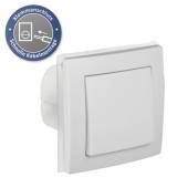 FLAIR Außen Wechsel-Schalter IP44 weiß Klemmanschluss mit Rahmen 250V~ 10A Unterputz