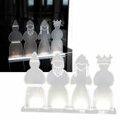 Elegante Design Led Acryl Tisch-Dekoration Plexi Lucia (4 Motive) / Leuchte