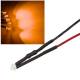 10x 1,8mm Leds ORANGE mit 25cm Kabel 12 Volt DC / Led fertig verkabelt 12 V, cable wired