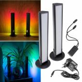 2er Set LED Standlampe Bluetooth RGB Lichteffekte mit APP-Steuerung Musik Lichtsäule