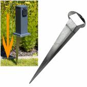 Erdspieß für Gartensteckdose Turm-CT Länge 39cm