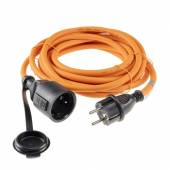 5m Outdoor Verlängerungskabel ORANGE Außen mit Deckel Strom-Kabel Verlängerung 230V H07RN-F 3G1,5mm²