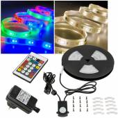 5m OUTDOOR RGB DIGITAL Led Stripe IP44 Komplett-SET 230V Außen-Bereich RGB-WW 38038