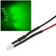 10x 3mm Leds GRÜN mit 25cm Kabel 12 Volt DC / Led fertig verkabelt 12 V, cable wired