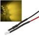 10x 3mm Leds GELB mit 25cm Kabel 12 Volt DC / Led fertig verkabelt 12 V, cable wired