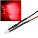 10x 3mm Leds ROT mit 25cm Kabel 12 Volt DC / Led fertig verkabelt 12 V, cable wired