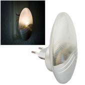 Led Nachtlicht SHELL warmweiß mit Tag/Nacht Sensor 230V 0,6W Steckdosenlicht