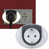 Zwischenstecker mit Led Nachtlicht OVAL NL-O1 mit Tag / Nachtsensor