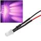 10x 5mm Leds PINK mit 25cm Kabel 12 Volt DC / Led fertig verkabelt 12 V, cable wired