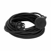 10m Outdoor-Verlängerungskabel SL-010-1 schwarz Außen mit Deckel Verlängerung-Leitung 230V