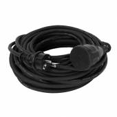 20m Outdoor-Verlängerungskabel SL-022 schwarz Außen mit Deckel Verlängerung-Leitung 230V