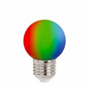 LED Tropfenlampe E27 RGB Farbwechsel autom. 230V 1,0W 70x45mm Dekolampe