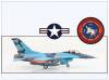 HA38018 F-16A US NAVY NSAWC Adversary - Top Gun,2006, Hobbymaster 1:72, NEU 10/20