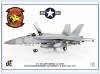 JCW-72-F18-021 F-18E Super Hornet US NAVY VFA-87 Golden Warriors,2015,JC Wings 1:72,NEU 2/26