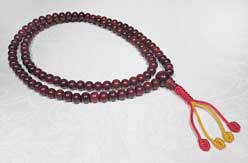 Gebetskette - rotes Sandelholz - Mala - NEPAL