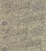 Micro-Glittersticker-0382ggs-Happy Birthday-gold/silber