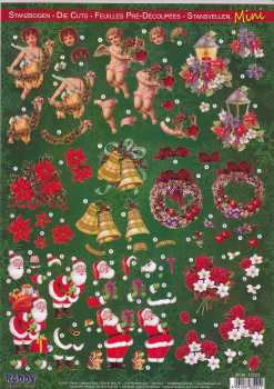 3D Stanzbogen - ©Reddy Cards - 83221-Mini Weihnachtsmotive-Klassische 