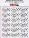Hobby Design Sticker - HobbyFun 448- Fisch-Einladung / Menü / Danke