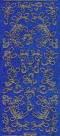 Micro-Glittersticker-7085gblg-Ornamente-Ilex-blau-gold