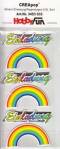 3D Sticker-Creapop-HobbyFun-HF3033-Kommunion/Konfirmation-Taufe-Einladung-Regenbogen