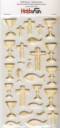 CREApop-Softy-Sticker-Bogen-HobbyFun-HF168-Zur Kommunion/Konfirmation/Taufe-gold