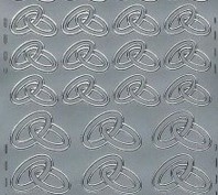 Zier-Sticker-Bogen-0276s-Eheringe-silber
