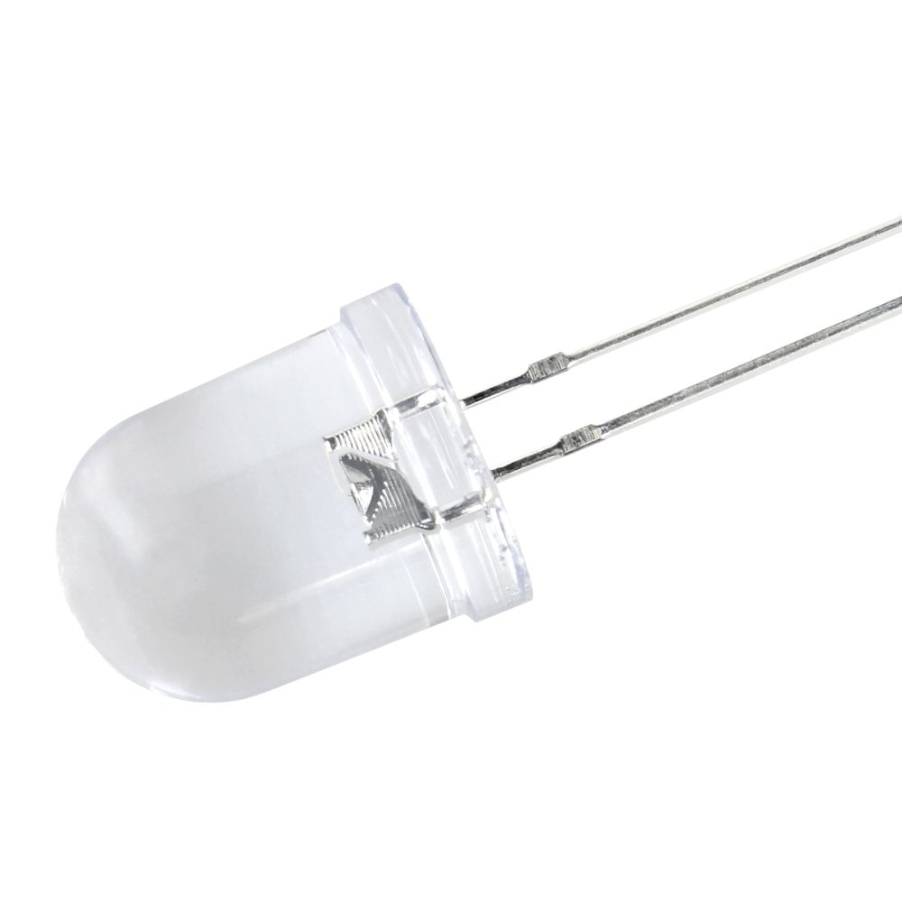 10mm Led rot 8000mcd 15° 620625nm 2,02,2V 20mA