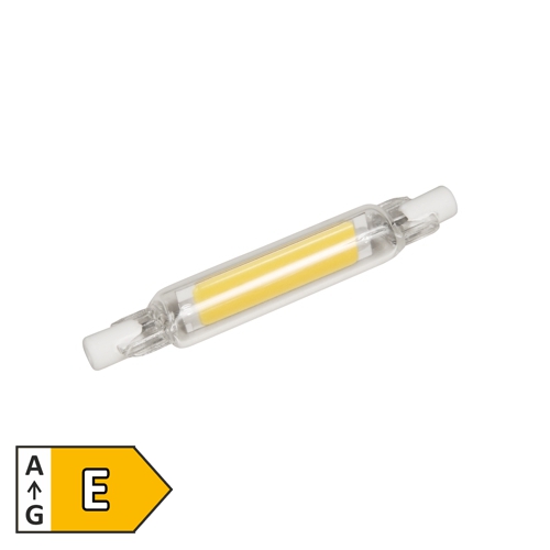 LED Leuchtmittel R7s 78mm Slim Line GLAS warmweiß 400lm 230V 4W 13,4x78mm