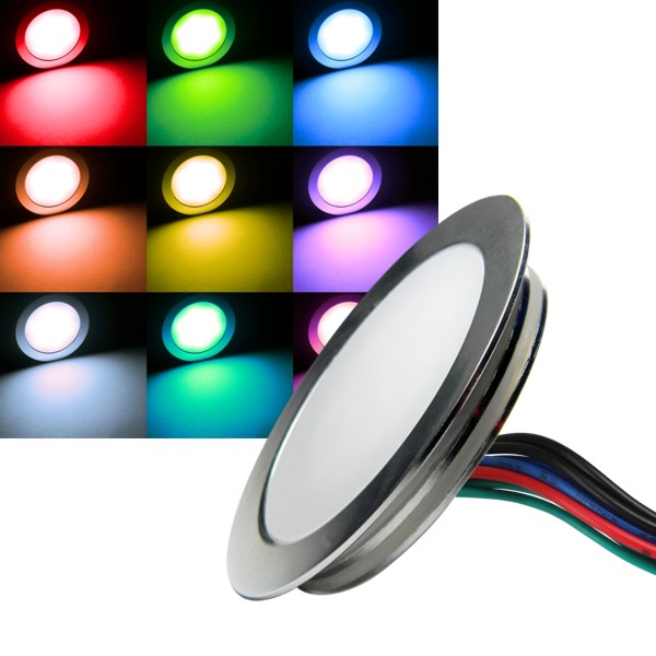 SLIM LED Einbau-Leuchte Alu matt 12V IP67 trittfest Boden-Strahler Wand-Spot 