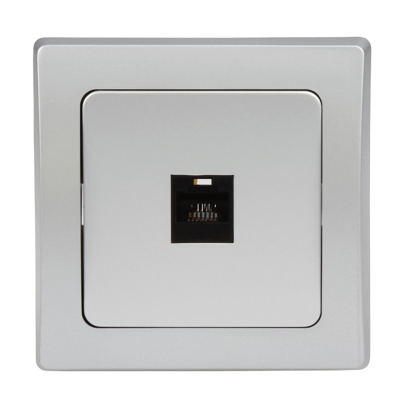 Delphi Netzwerkdose RJ45 Unterputz - Für LAN, ISDN, Cat.5/6/7 In Weiß