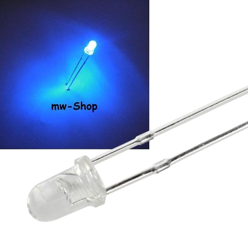 12V LED-Diode 5mm Blau/rot Blinkend – Superhelle LED, 1,5 Hz