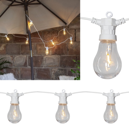 PREMIUM Party LED Lichterkette CIRCUS Filament-LED 230V-Netzteil weißes