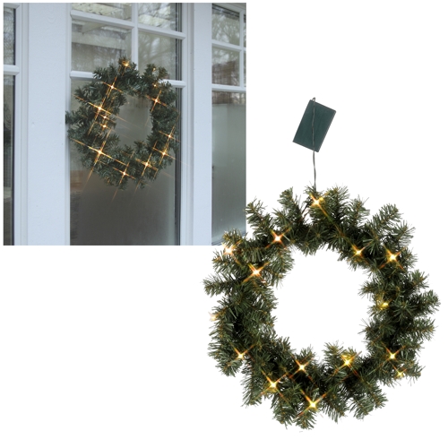 LED Tannenkranz 40cm mit BatterieBetrieb Led beleuchtet