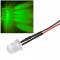 10x 10mm Leds GR&Uuml;N mit 25cm Kabel 12...
