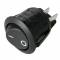 WIPPSCHALTER rund 2x EIN/AUS 250V/125V...