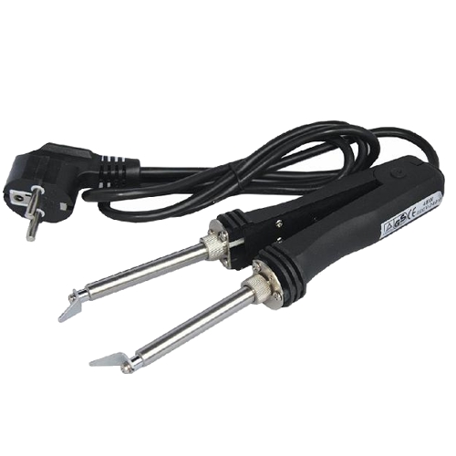 2 Stück Mini Lötkolbenständer - Mit Reinigungsschwamm Bakelit & Edelstahl